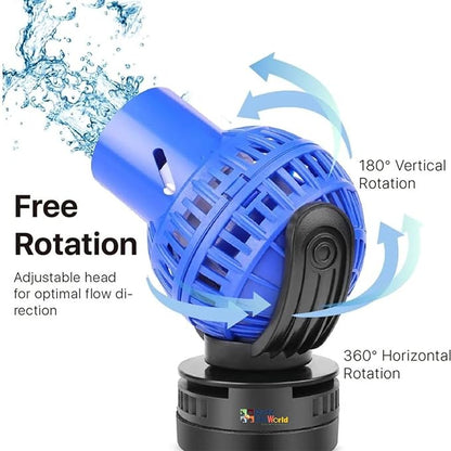 Sunsun JVP Wavemaker Series Aquarium Fish Tank 360° Circulation Pump Submersible Wave Maker With Magnetic Holder and Adjustable Flow Rate | Single Head