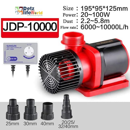 Sunsun JDP Series Controllable DC Variable Submersible Ultra Quite Water Pump for Aquarium and Pond Water Circulation