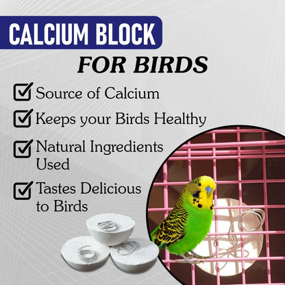 Petzlifeworld 12 Pcs Birds Natural Calcium Mineral Tonic Block for Finch, Budgies, Lovebirds, Cockatiels, Conure and Other Birds