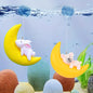 Petzlifeworld Floating Half Moon Sleeping Pet Aquarium Toys Mini Fish Tank Attractive Cute Decoration