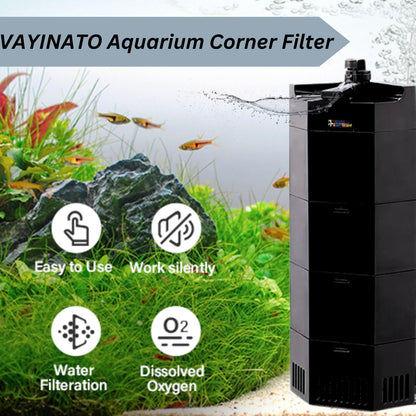 Sobo Aquarium Corner Internal Filter (WP-808C | 15W | 800 L/H)