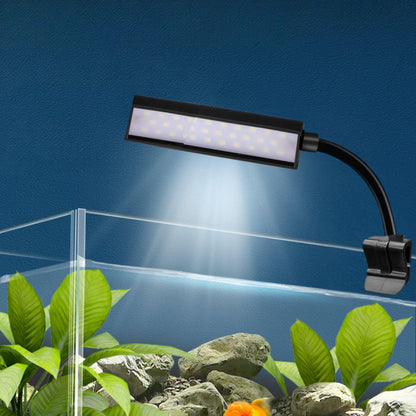 Petzlifeworld LY-307 (Rectangular Shaped) 6.4W | Fit for 1.5 Feet Tank High Brightness Clip On Aquarium LED Light