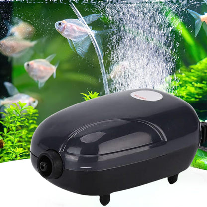 Petzlifeworld RS-290 | 3W | 1.2 L/Min Single Outlet Silent Fish Tank Mini Aerator Oxygen Pump (Pump Only)