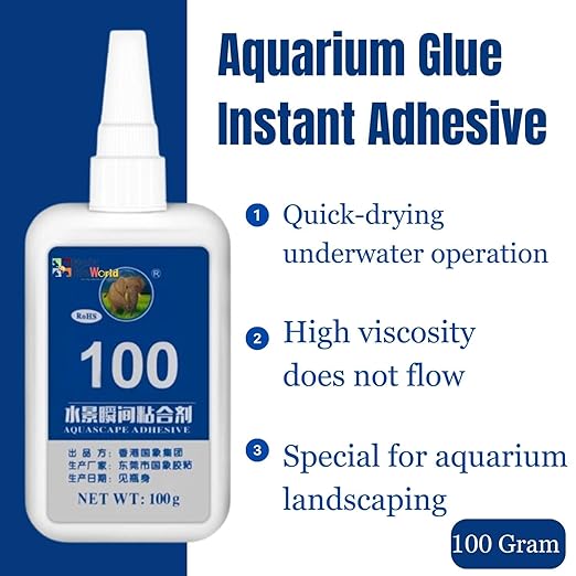 Petzlifeworld  100 Gram Instant Elephant Glue for Aquascaping