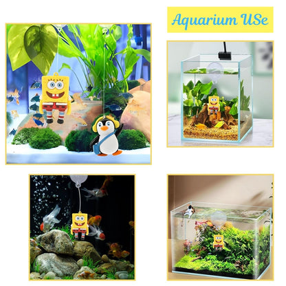 Petzlifeworld 1 Pcs-Cheese Man (Yellow) Floating Fish Tank Decoration Toys