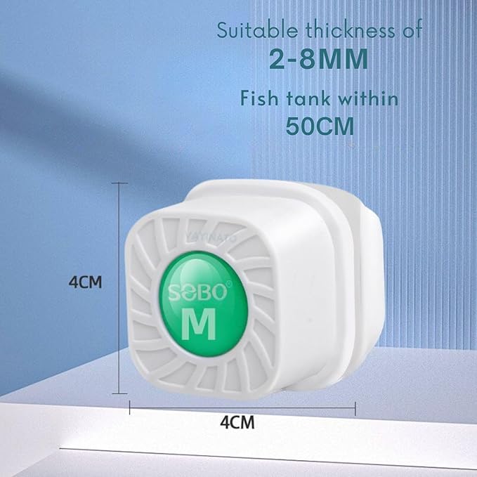 SOBO Mini Magnetic Aquarium Cleaner, Dual-Sided Algae Scraper, Suitable for Removing Algae from Both Sides of The Glass in The Fish Tank | Scratch-Free Algae Scrubber with Floating Design