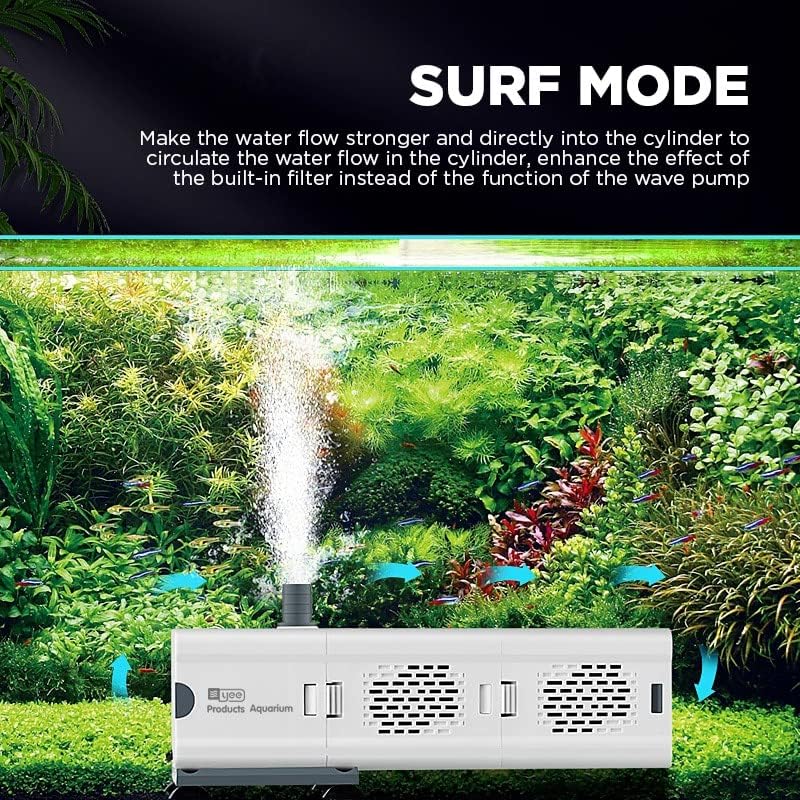 Pezlifeworld YJY-9100F | 8W | 500L/H | Fit For 2 Feet Tank Submersible Aquarium Internal Liquid Filter