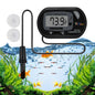 Petzlifeworld Black Digital LCD Thermometer with Suction Cups for Aquarium Fish Tank Vivarium