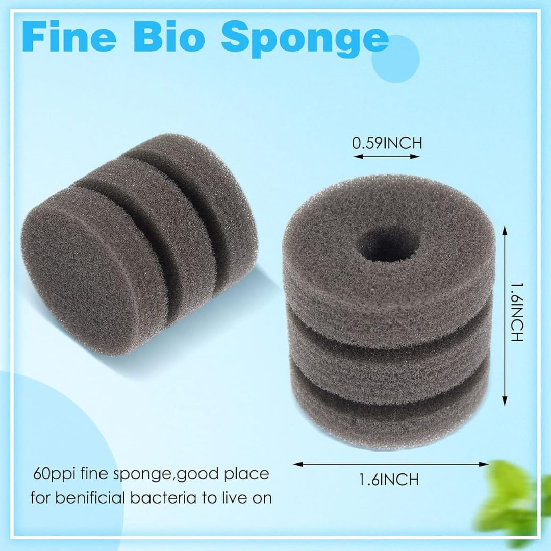 Petzlifeworld Mini Bottom C Type Small Bio Sponge Filter for Nano Aquarium and Fish Bowl