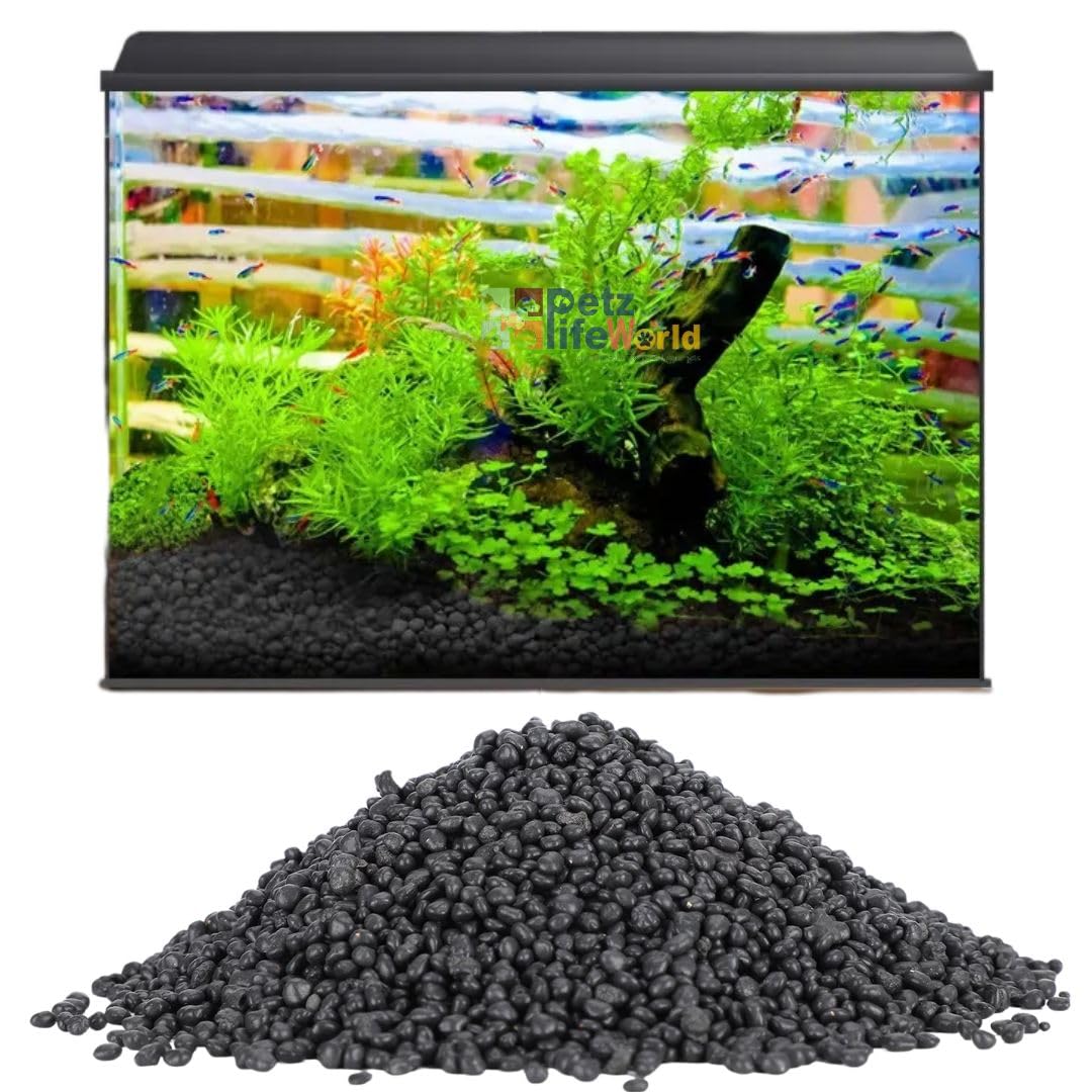 Petzlifeworld Aquarium Soil Substrate Gravel Sand for Planted Live Plants Fish Tank Freshwater 1Kg