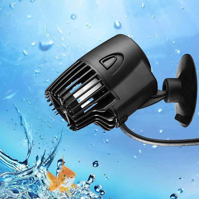 Petzlifeworld 360 Degree Rotating Single Head Aquarium Super Wave Maker (XL-100M | 6W | 3000L/H | Fit for 2 Feet Tank)