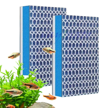 Petzlifeworld 25 * 11cm (Pack of 2) Upgraded 8D Multi Layer Reusable Aquarium and Koi Pond Filter Media Sponge