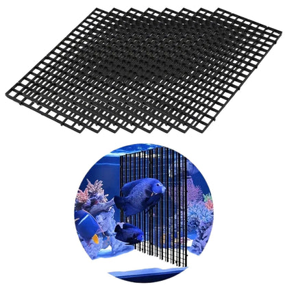 Petzlifeworld Black Fish Tank Divider Plastic Aquarium Divider Panel Separator Grid Isolation Board (Clip Not Included)