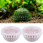 Petzlifeworld 2 Pcs Plastic Hemisphere Moss Ball Aquarium Decor, The Perfect Decoration for an Aquarium Fish Tank