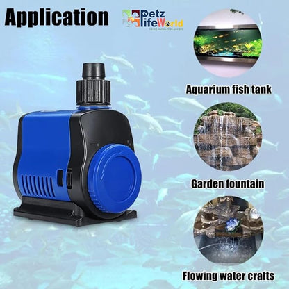 Sunsun JQP Series Aquarium Submersible Pump Power Head with Bottom Mount Suction (JQP-1000 | 14W | 1000L/Hr | Lift 1.4 Meter Height)