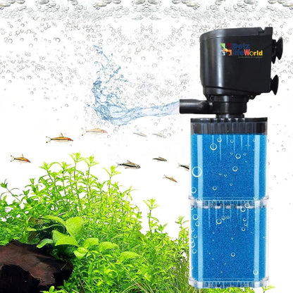 Bluepet Aquarium Liquid Internal Filter for Aquarium Fish Tank | Suitable for Fresh Water and Sea Water Appliances (BL-7300F | Power : 20W | Output : 1000L/H | Suitable for 2.5 Feet Tank)