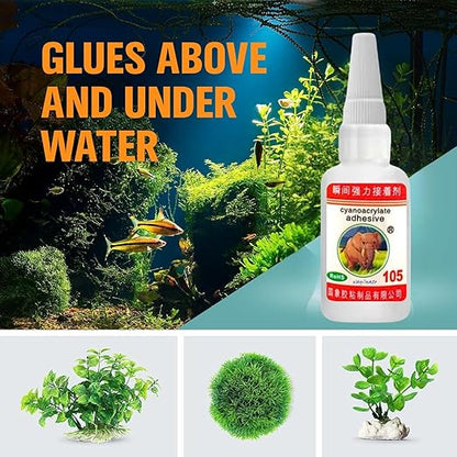 Petzlifeworld 50ML Red (1 Pcs) Elephant Glue for Rock, Driftwood, Aquarium Plants Aquascaping Tool