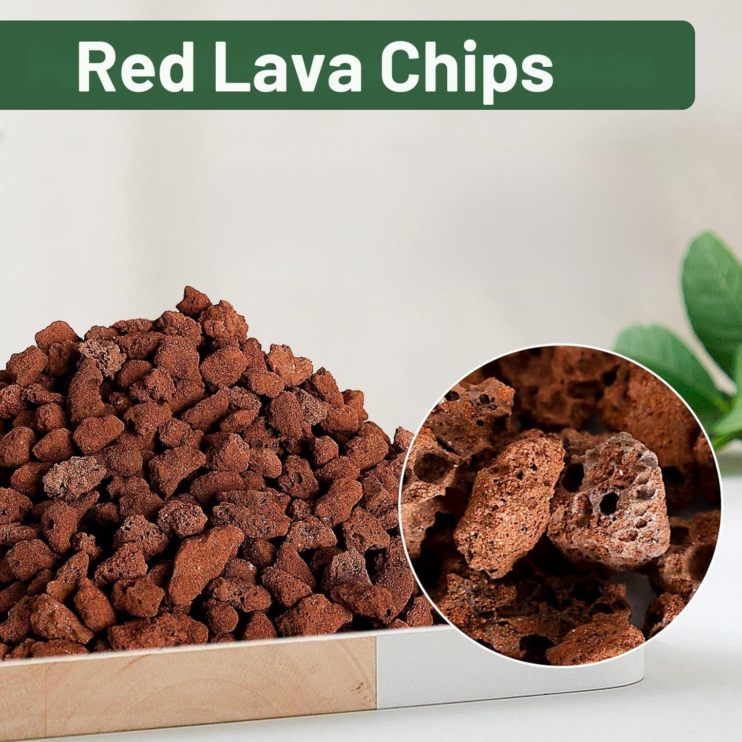 Petzlifeworld 500g Red Lava Chips for Plants Garden Landscaping Decoration Aquarium Volcanic Horticultural Bonsai Terrarium Fish Tank Decorative Stone