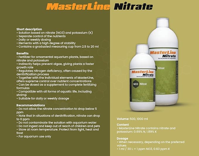 Masterline Nitrate 500 ML - Solution Based On Nitrate (NO3)