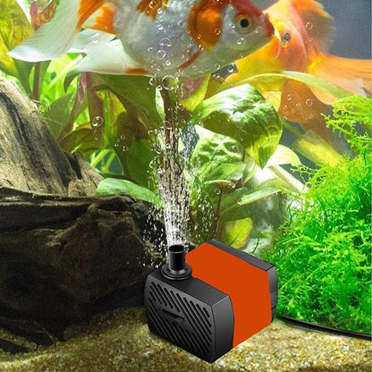 Petzlifeworld Xilong 3 In 1 Multi Function Ultra Quite Adjustable Flow Fountain Aquarium Water Pump ForMini Indoor Water Fountain Decoration, Hrdroponics and Automatic Pet Water Despenser|XL-580|3 Watts|300L/Hr