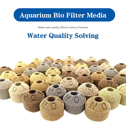 YEE Nano Bacteria Culture Ball Imported Aquarium Filter Media, 600g with Net Bag