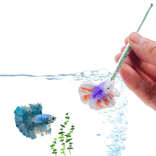 Petzlifeworld 1 Pcs Betta Training Stick for Betta Fish Stress Reduction (Random Color)