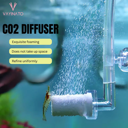 Petzlifeworld Aquarium CO2 Diffuser, Transparent Acrylic Design & Shatter-Proof