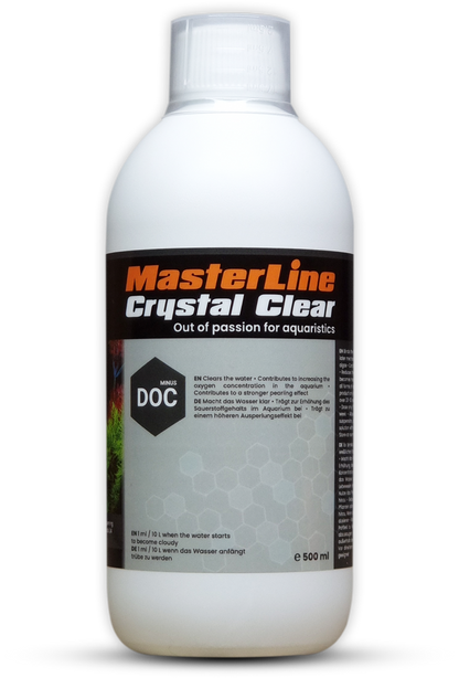 Masterline Crystal Clear - 500 ML Clears The Water Contributes To Increasing The Oxygen Concentration In The Aquarium