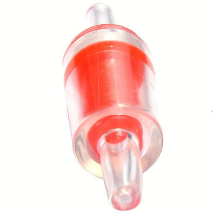 Petzlifeworld Red One Way Plastic Non-Return Check Valve for Aquarium Co2 System Air Pump, 4mm Pipe Hose