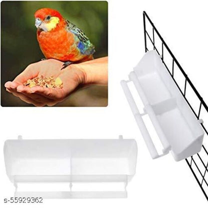 PetzLifeworld White Birds Cage Double Feeding Cup