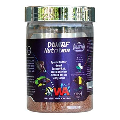 WA Dwarf Cichlid Nutrition Sinking Pellets For Fish Food 220g