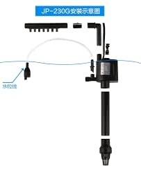 SunSunSunsun  JP-230G Multifunction Aquarium Power Head Submersible Pump | Power: 2.5W | Flow: 250L/H)