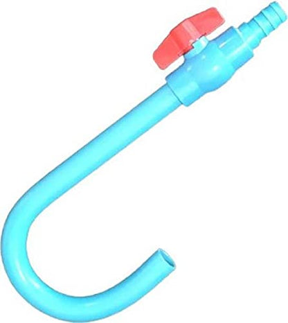 PetzLifeworld Aquarium Fish Tank Blue Water Filling J - Pipe - Easy to Hold The Pipe on The Tank.