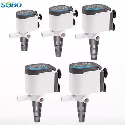 SOBO AQ Series Upgraded Version Aquarium White 3 in 1 Submersible Water Filter Pump Power Head