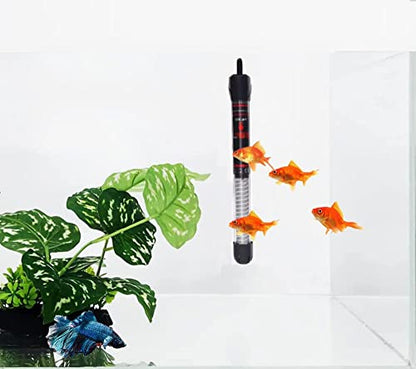 Petzlifeworld100W Imported Aquarium Fish Tank Glass Heater with Free Thermometer | IP 68 Water Proof | Blast Proof