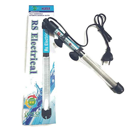 RS Electrical Semi Automatic 100 Watts High Glass Aquarium Heater with Standby Light Indicator and auto on/Off Facility