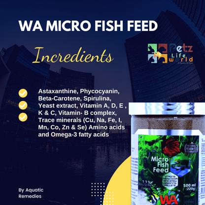 WA Micro Fish Feed For Fish Food