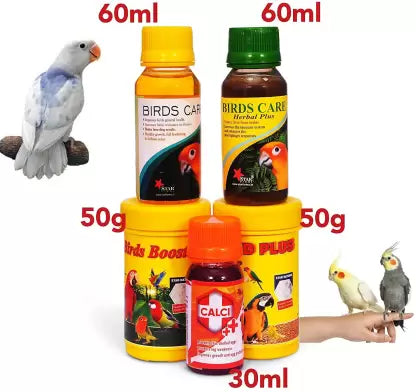 Petzlifeworld Birds Care All In 1 Combo Pack 5 For Daily Birds Food and Nutrition Supplement