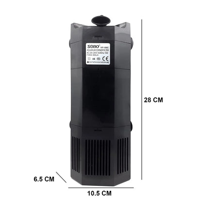 Sobo Aquarium Corner Internal Filter (WP-808C | 15W | 800 L/H)