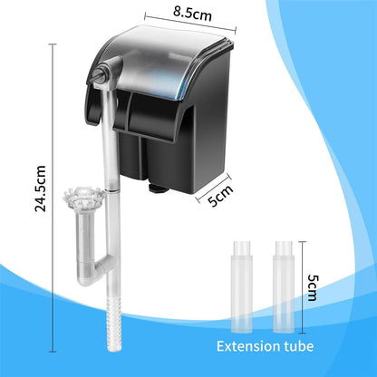 RS Electricals RS-1000 Aquarium Hang on Filter | Power: 2W | Flow: 600 L/H