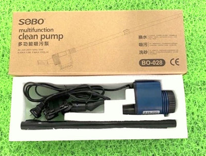 Sobo BO-028, 28W Aquarium Suction and Multi Function Cleaning Pump