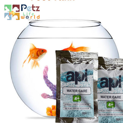 Aquarium Products India (API) Water Care 4 Plus | Beneficial Bacteria for Aquarium Fish Tank (Pack of 2 | Can Be Use for 4 Feet Tank)