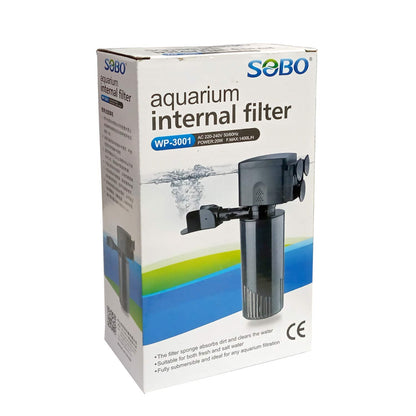 SOBO WP-2001 Aquarium Internal Filter Pump For Aquarium Fish Tank | Power : 15W | Output : 880L/H