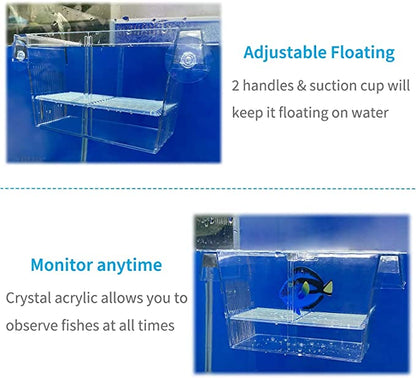 Boyu Fish Breeding Box Tank Hatchery Incubator Aquarium Isolation Box for Baby Shrimp Guppy