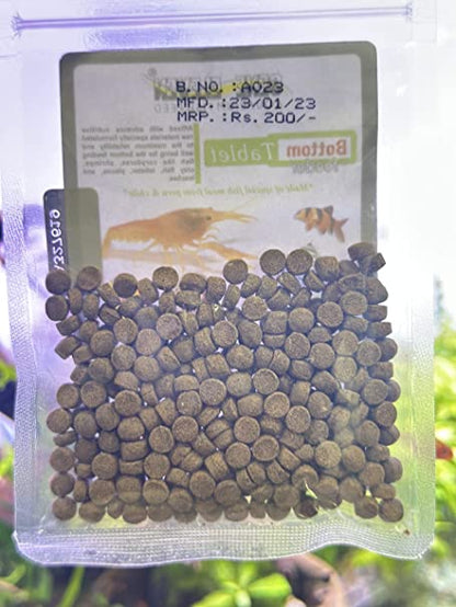 Aquatic Remedies Gene Eleven Bottom Tablet Feeder, 60G (30G * Pack of 2) | Tablet Feed for plecos, Cray Fish, Lobster, Crabs and Shrimps