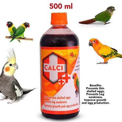 Star Farms Calci Plus+ Birds Health Supplements For Improve Growth And Egg Production - (500 ml)