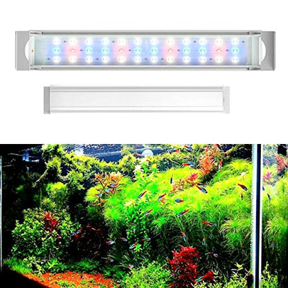 Blue Pet Planted Aquarium White Frame Slim Light with 3 Mode (White+ Blue, RGB, WRGB) Colour Option