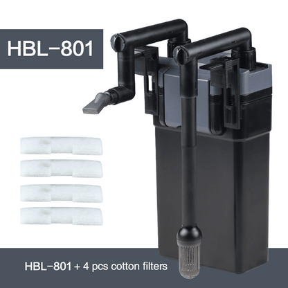 SunSun HBL-801 Hang On External Canister Filter, Black - PetzLifeWorld