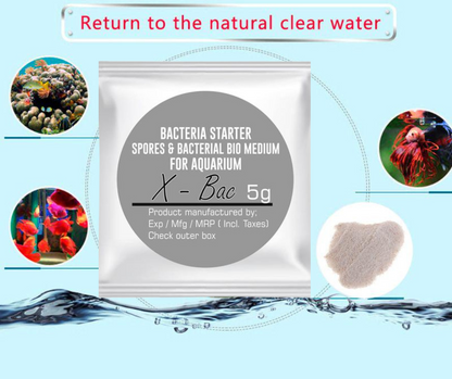 Aquatic Remedies X-Bac Beneficial Bacteria For Aquarium 5g Pack of 5