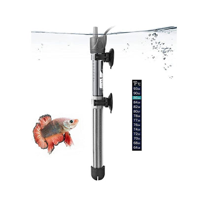 Petzlifeworld100W Imported Aquarium Fish Tank Glass Heater with Free Thermometer | IP 68 Water Proof | Blast Proof